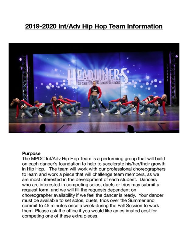 Madison Professional Dance Center (MPDC) Dance Classes for youth
