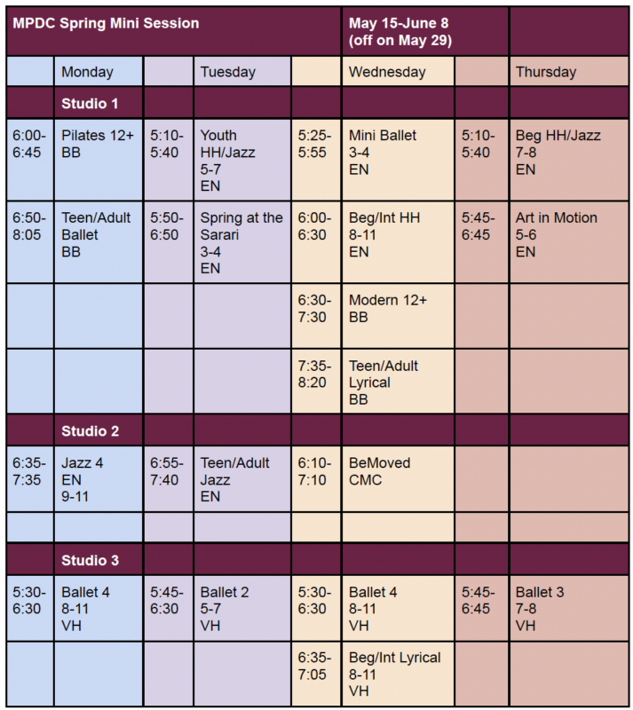 Madison Professional Dance Center (MPDC) Dance Classes for youth