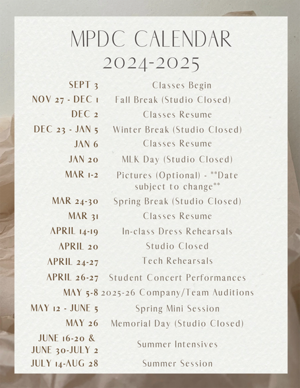 Madison Professional Dance Center (MPDC) Dance Classes for youth