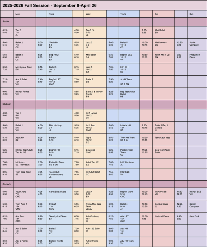 Madison Professional Dance Center (MPDC) Dance Classes for youth